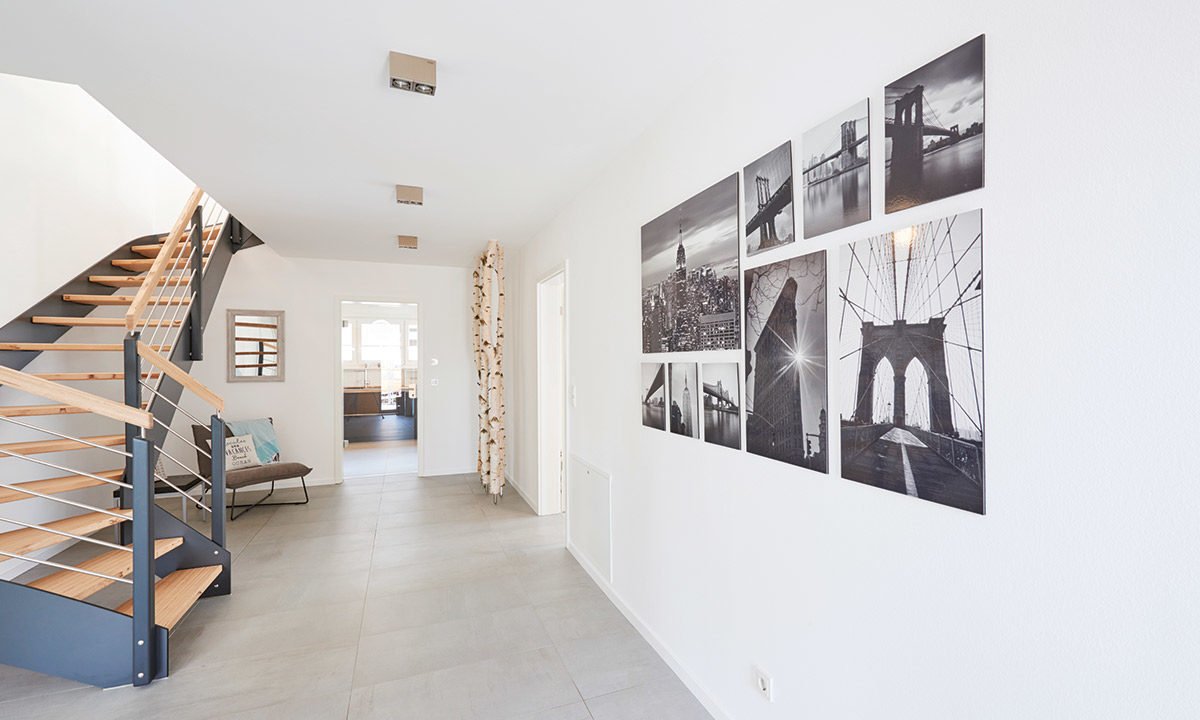 Musterhaus Stuttgart - Ein Blick auf ein Zimmer - FINGERHUT Haus