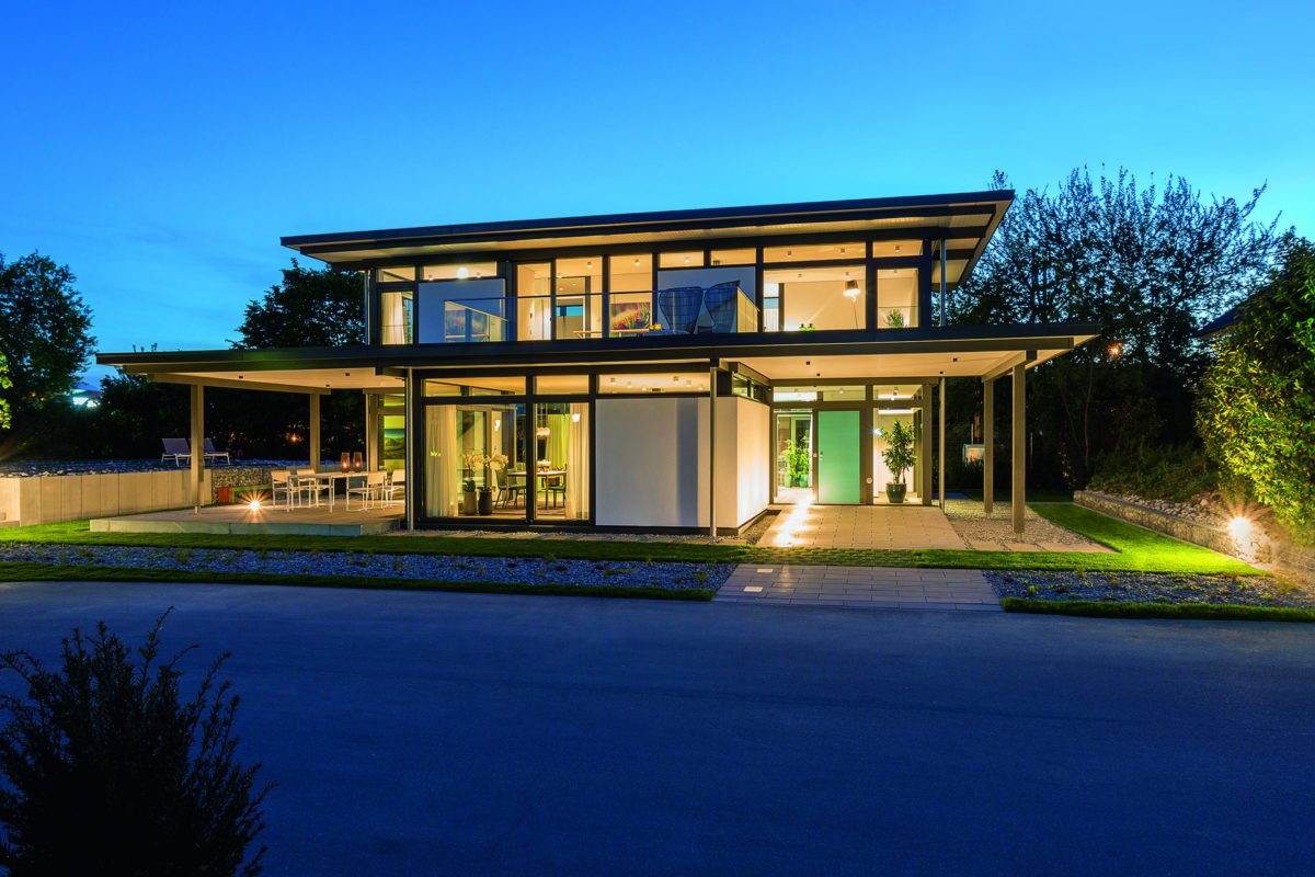 HUF HAUS Musterhaus Mannheim - Ein Blick auf ein Haus - Huf Haus