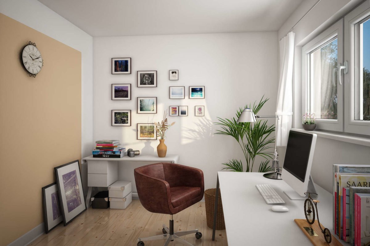 Komfort - Ein Wohnzimmer mit Möbeln und einem Flachbildfernseher - Einfamilienhaus