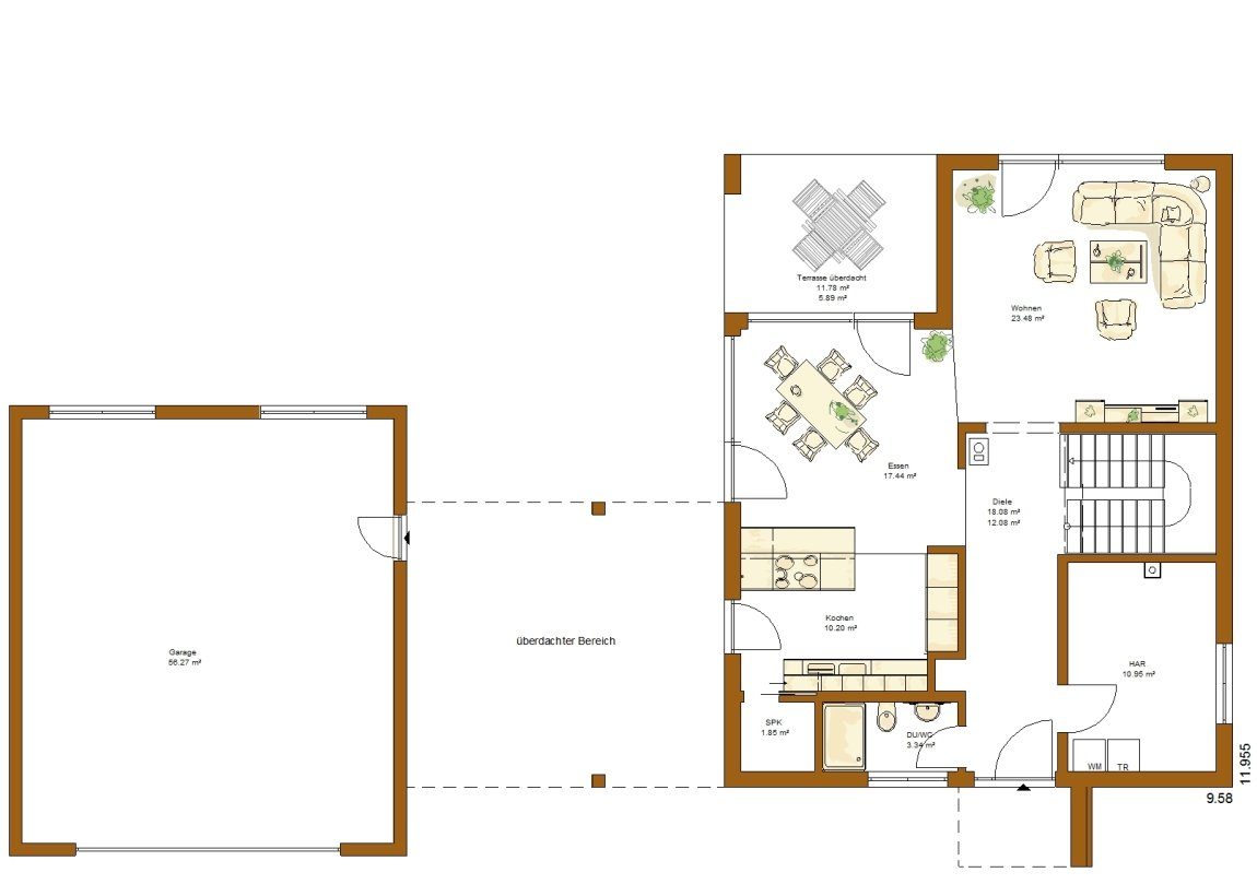 Kundenhaus Frankfurt - Eine Nahaufnahme von einer Karte - Gebäudeplan