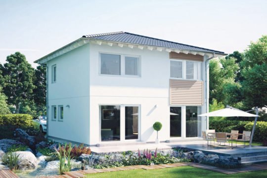 Plan E 20-100.2 - Ein Haus mit Bäumen im Vorgarten - Haus