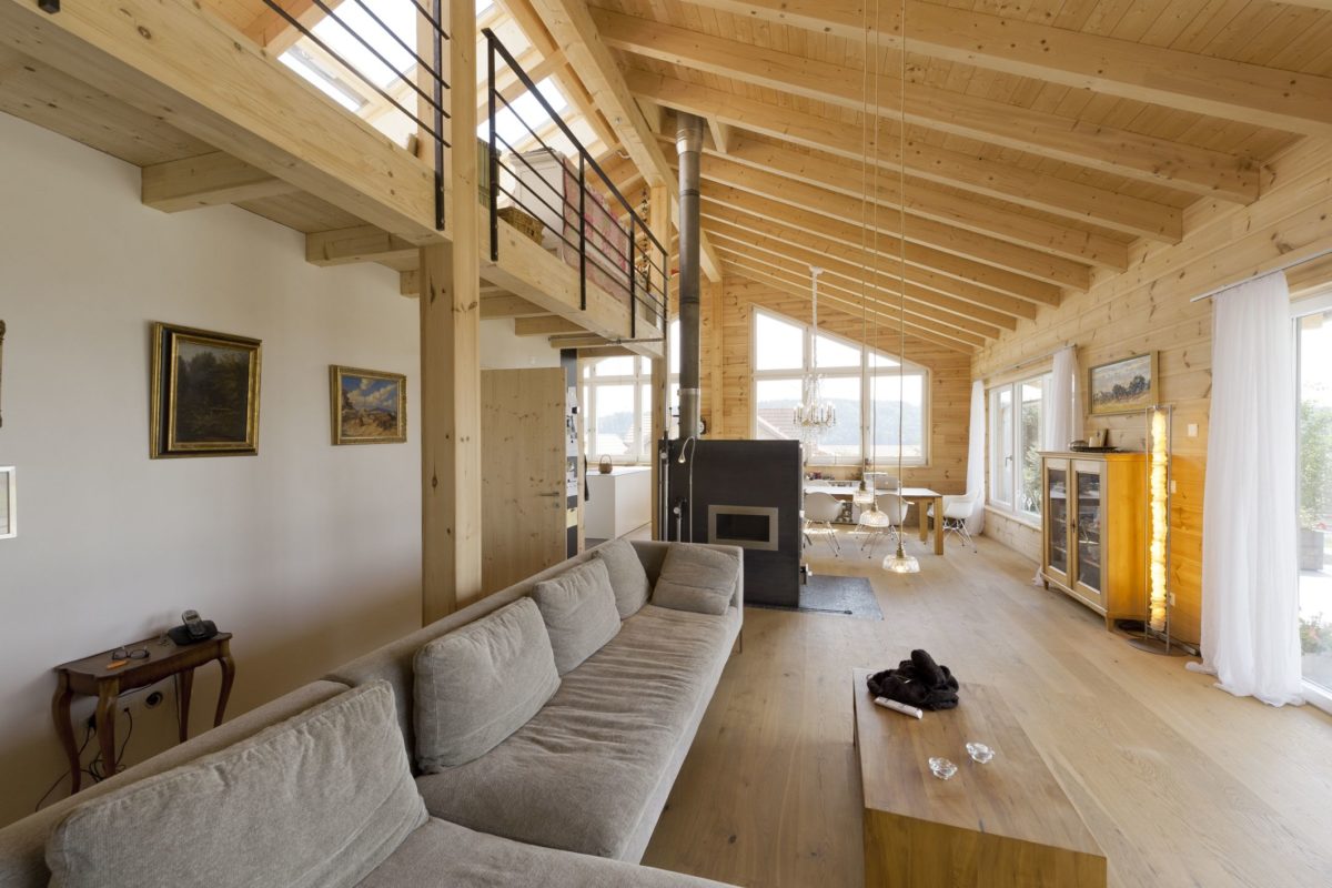 Holzhaus Sunnsite - Ein großer Raum - Interior Design Services