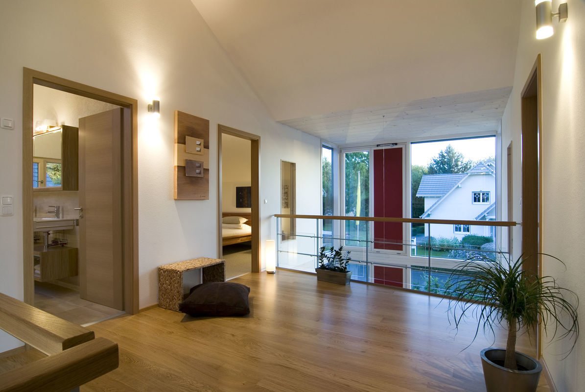 Design 168 - Eine Ansicht eines mit Möbeln gefüllten Wohnzimmers und eines großen Fensters - Gebäudeplan