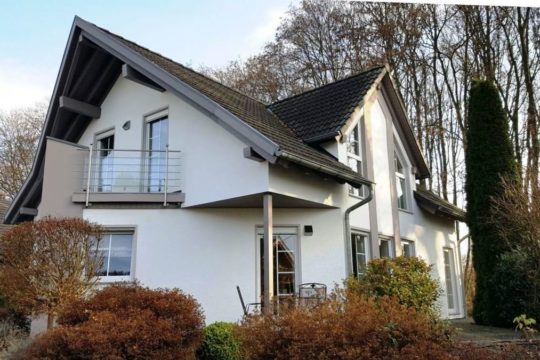 Silber - Ein Baum vor einem Haus - Haus