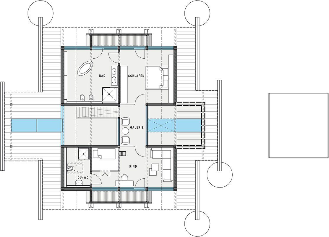 HUF HAUS Musterhaus Frankfurt - Eine Nahaufnahme eines Geräts - Gebäudeplan