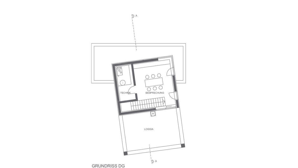 Musterhaus Poing - Eine Nahaufnahme von einem Logo - Gebäudeplan