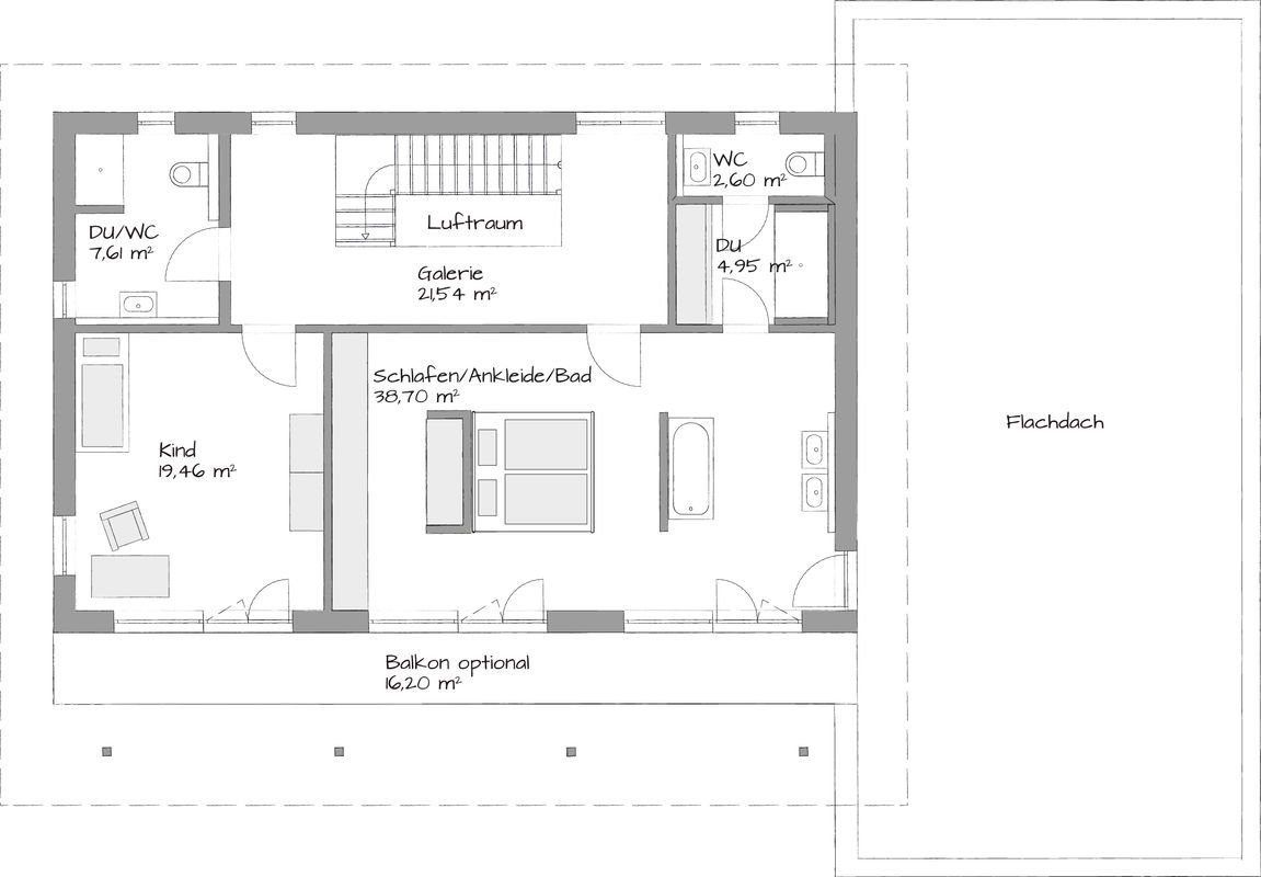 Musterhaus Fellbach Architekturline SETROS - Eine Nahaufnahme von einer Karte - Gebäudeplan