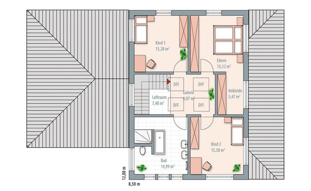 Edition Select 186 (Musterhaus Mannheim) - Eine Nahaufnahme von einer Karte - Gebäudeplan