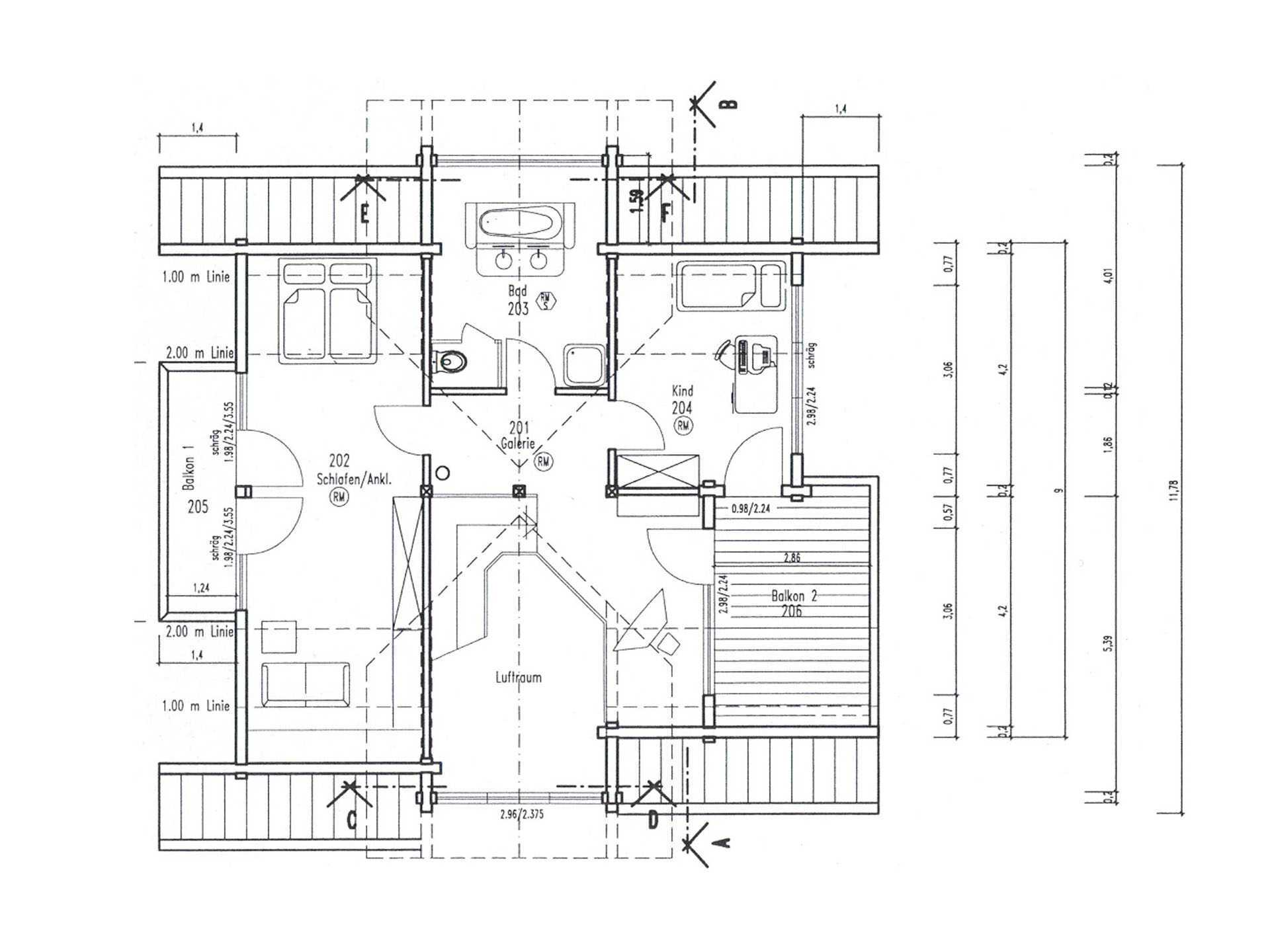 Haus Sommerwiese - Eine Nahaufnahme von einer Karte - Gebäudeplan