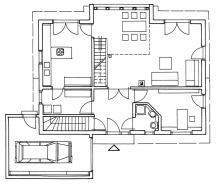 Fingerhut Haustest - Eine Nahaufnahme von einer Karte - Gebäudeplan