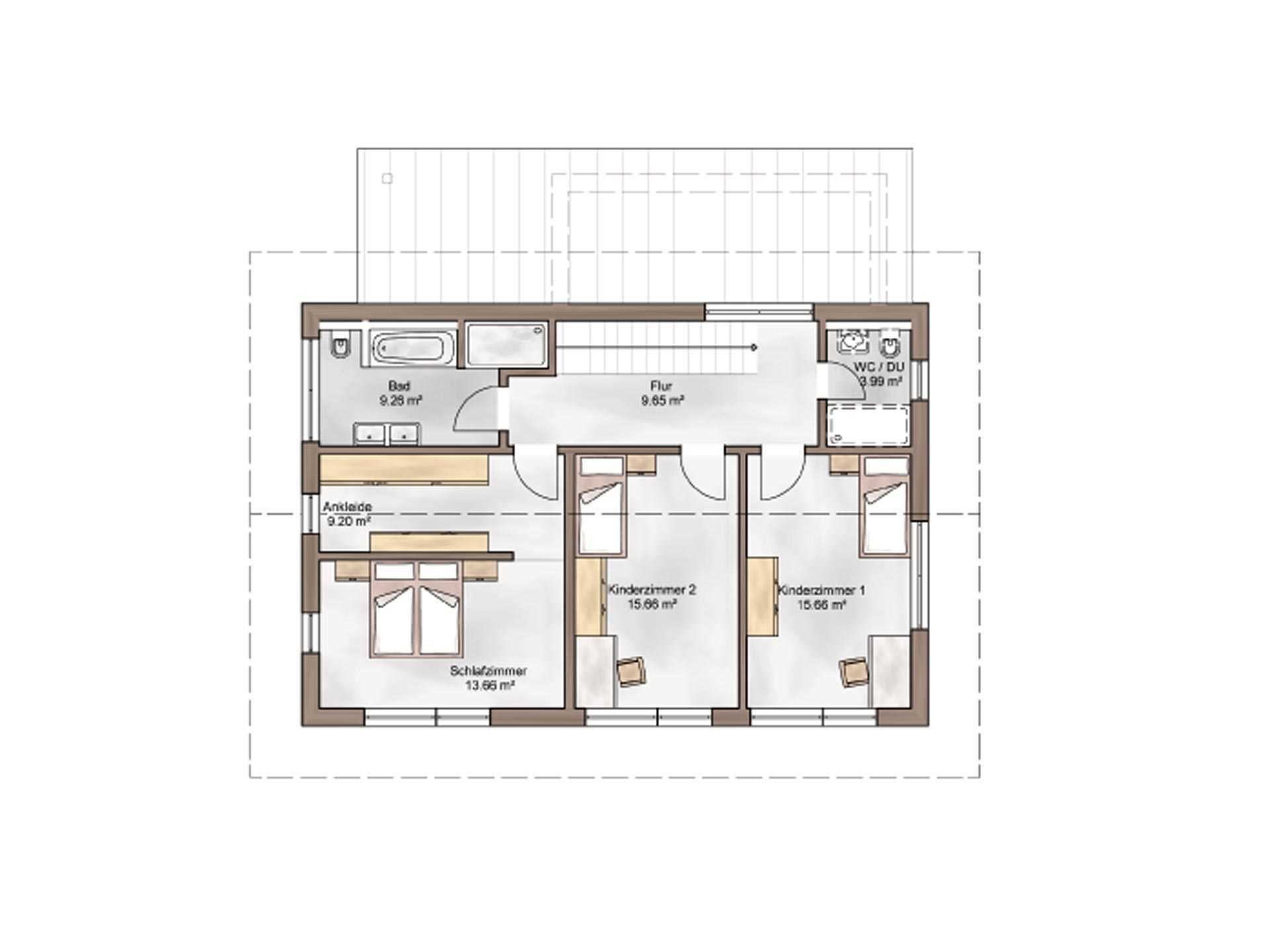 Musterhaus Casa Vita - Eine Nahaufnahme eines Geräts - Gebäudeplan