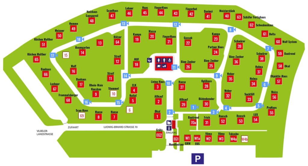 Lageplan Musterhauspark Bad Vilbel