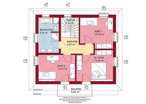 Musterhaus Leipzig - Eine karte mit text - Gebäudeplan