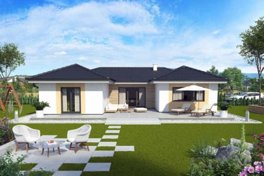 Elegance 136 W – New Life - Eine große Wiese vor einem Haus - Bungalow