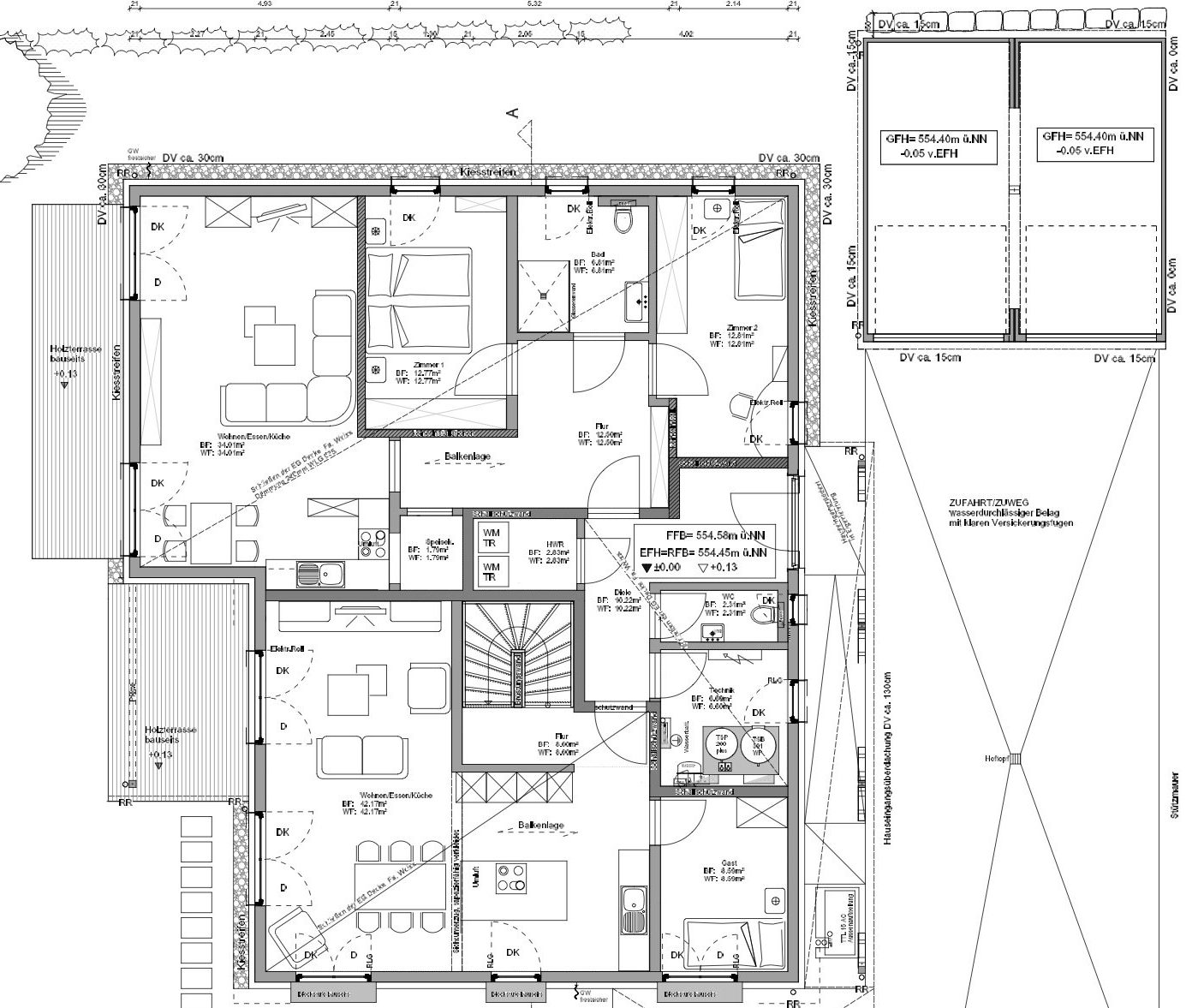 Kundenhaus Koenigs - Eine Nahaufnahme von einer Karte - Gebäudeplan