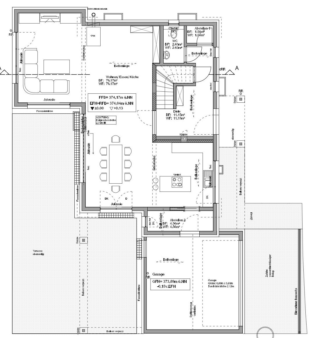 Kundenhaus Mahl - Eine Nahaufnahme von einer Karte - Gebäudeplan