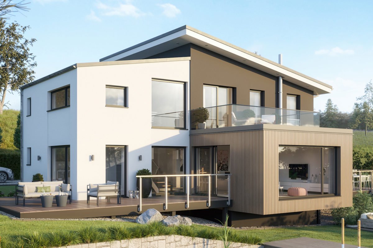 CONCEPT-M 170 Villingen-Schwenningen - Eine große Wiese vor einem Haus - Haus-Plan