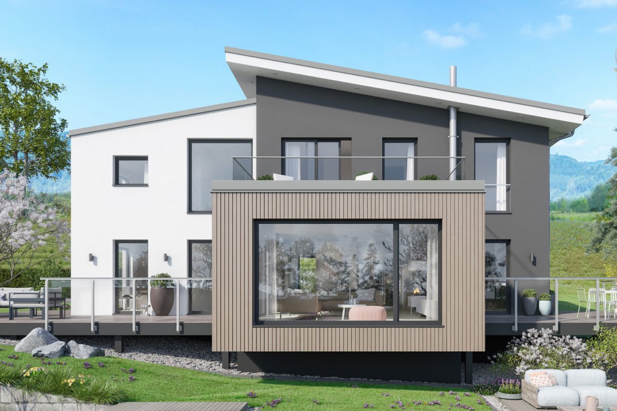 CONCEPT-M 170 Villingen-Schwenningen - Ein großes Backsteingebäude mit Gras vor einem Haus - Bien-Zenker GmbH