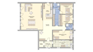 Grundriss Revas Bungalow Fingerhut