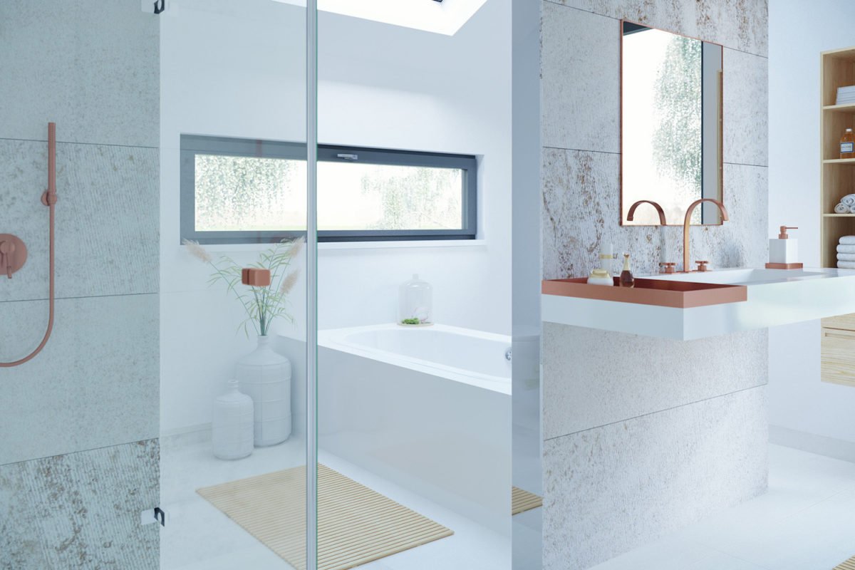 CONCEPT-M 153 Stuttgart - Ein Wohnzimmer mit Möbeln und einem großen Fenster - Haus-Plan