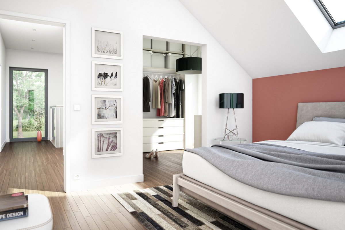 CONCEPT-M 159 Bad Vilbel - Ein Schlafzimmer mit einem großen Bett in einem Hotelzimmer - Bien Zenker