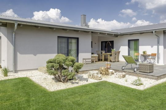 Hausbau Helden LUXHAUS | Bungalow Pultdach 145
