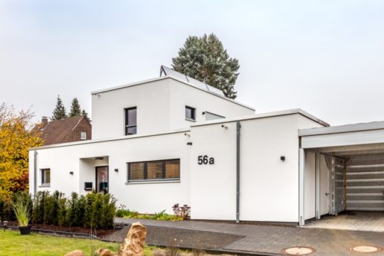 Hausbau Helden Meisterstück-Haus | Bauhaus mit Staffelgeschoss