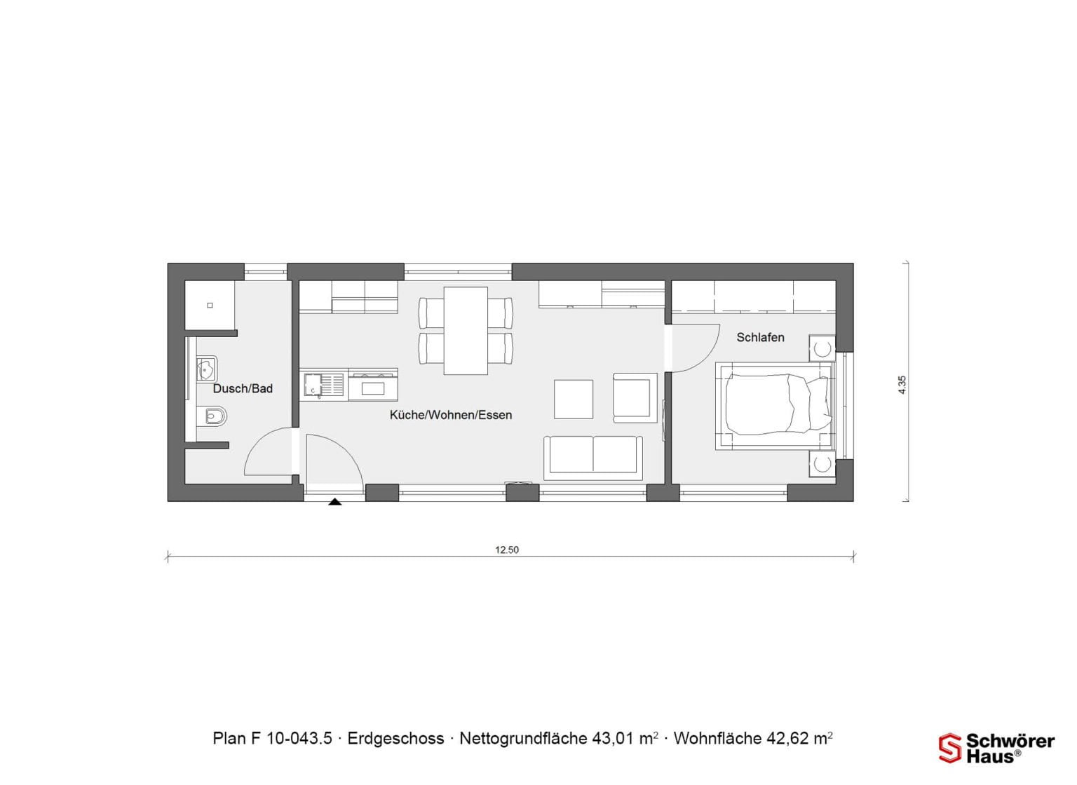 SchwörerHaus Tiny House mit 50 m² Wohnfläche Hausbau Helden SchwörerHaus Tiny House mit 50 m² Wohnfläche Hausbau Helden