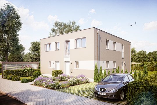 Hausbau Helden Heinz von Heiden | Doppelhaus F280