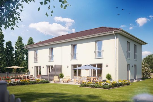 Hausbau Helden Heinz von Heiden | Doppelhaus W730