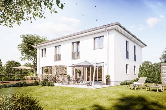 Hausbau Helden Heinz von Heiden | Doppelhaus Z550