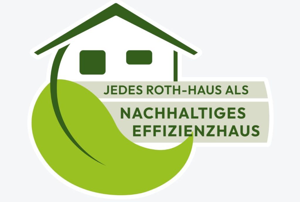 Nachhaltigkeit bauen Logo roth