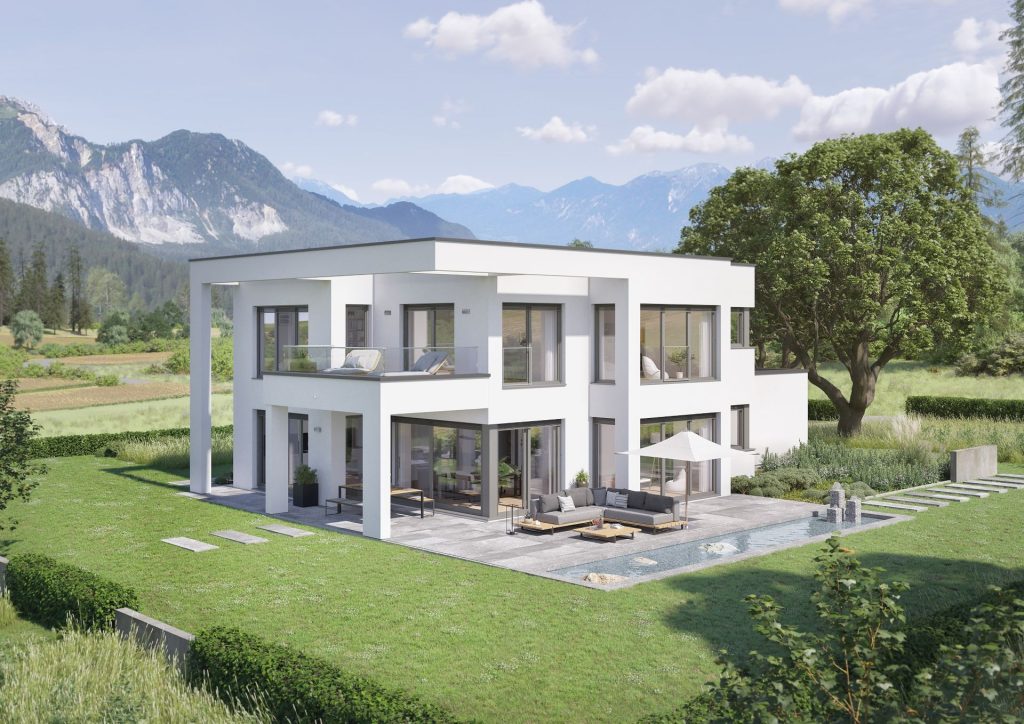 Neue Villa von Weberhaus in Poing Fertighaus München