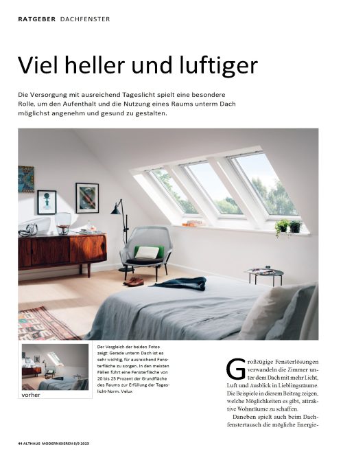Beispiele für eine gelungene Dachraumnutzung dank neuen Fenstern