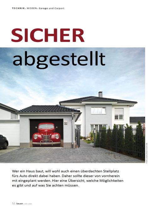 Carport & Garage: Das sollten Sie wissen