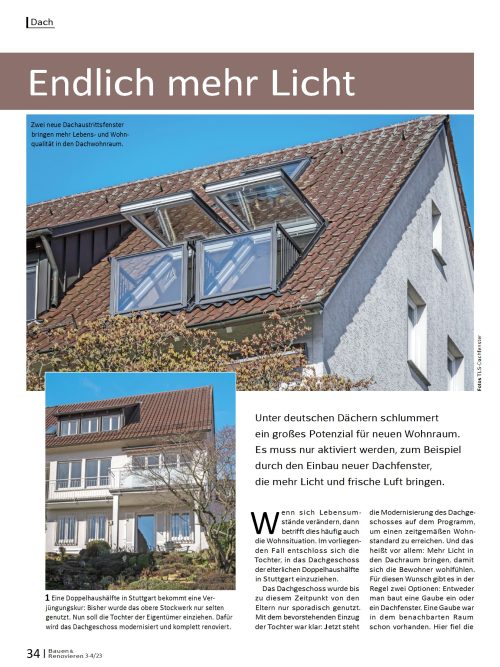 Dachfenster sorgen für neues Wohnraumpotenzial