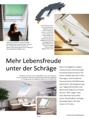 Mehr Lebensfreude unter der Schräge