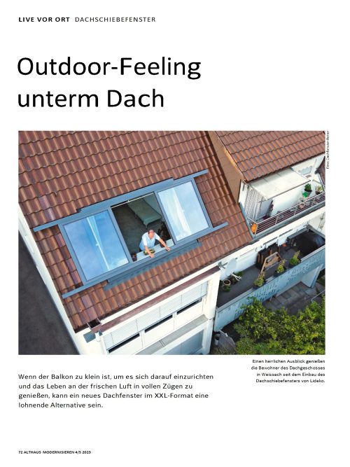 Outdoor-Feeling unterm Dach