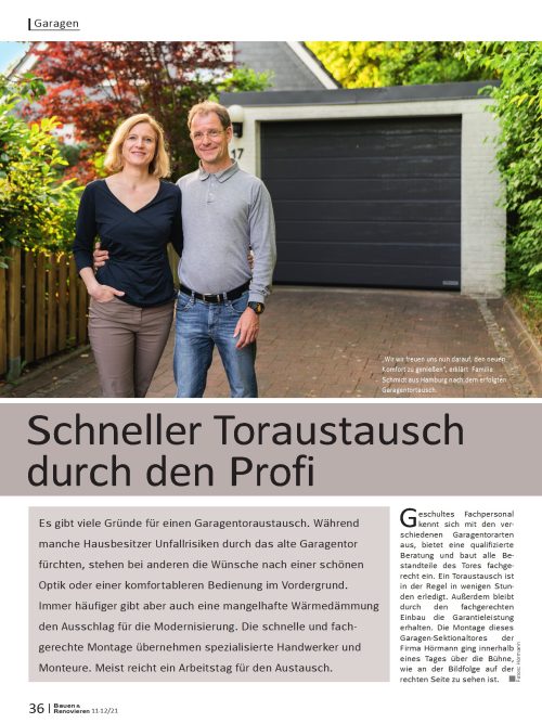 Schneller Toraustausch durch den Profi
