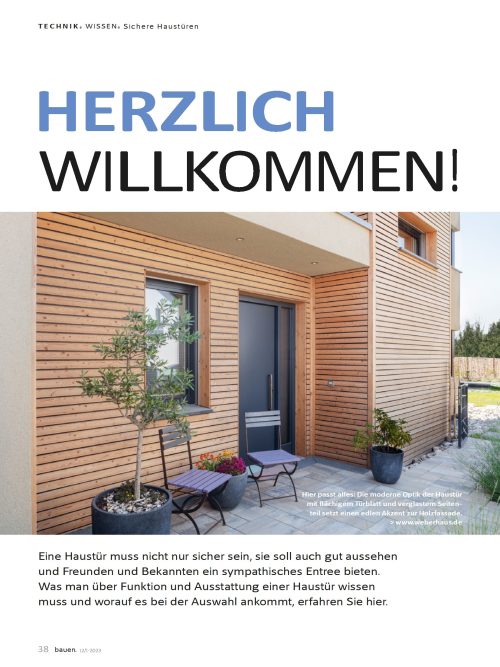 Sichere Haustüren gegen Einbrecher