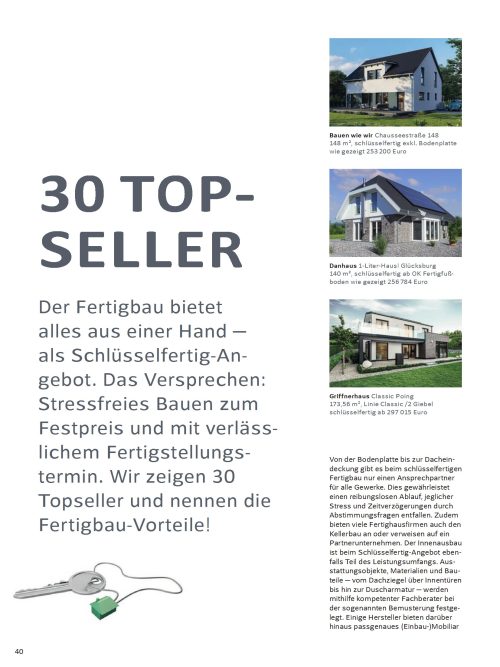 30 Top-Fertighäuser