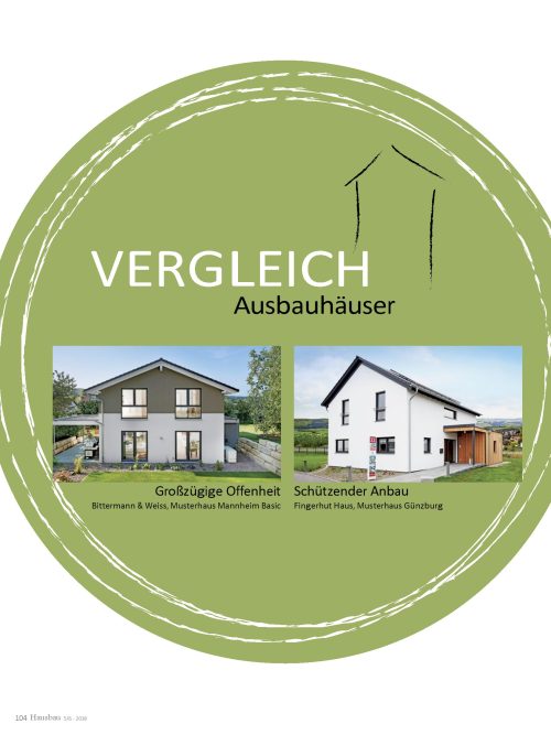 4 Ausbauhäuser im Vergleich