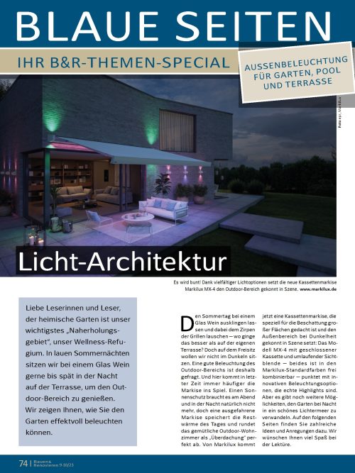 Aussenbeleuchtung für Garten, Pool und Terrasse