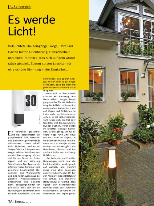 Aussenbeleuchtung rund ums Haus