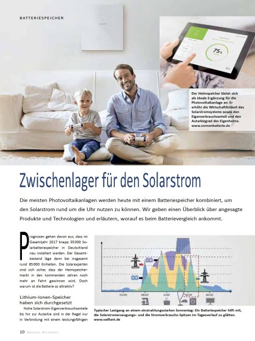 Batteriespeicher: Zwischenlager für den Solarstrom