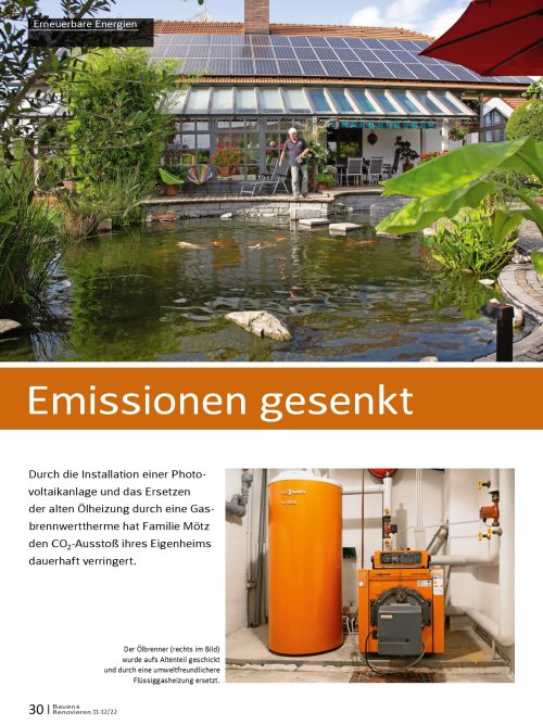CO2-Ausstoss senken mit einer Gasbrennwerttherme