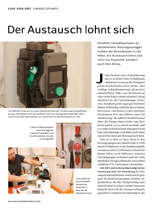 Der Austausch einer Umwälzpumpe