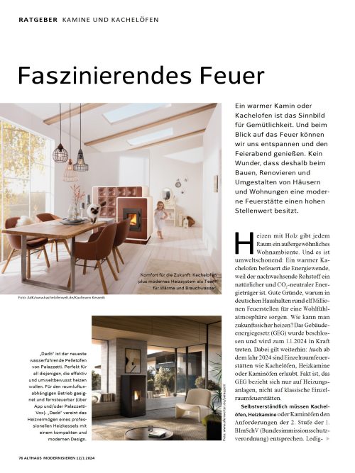 Der Ofen als Einrichtungs-Highlight