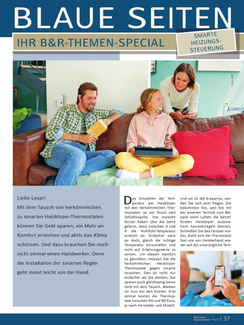 Der Tausch zu smarten Heizkörper-Thermostaten
