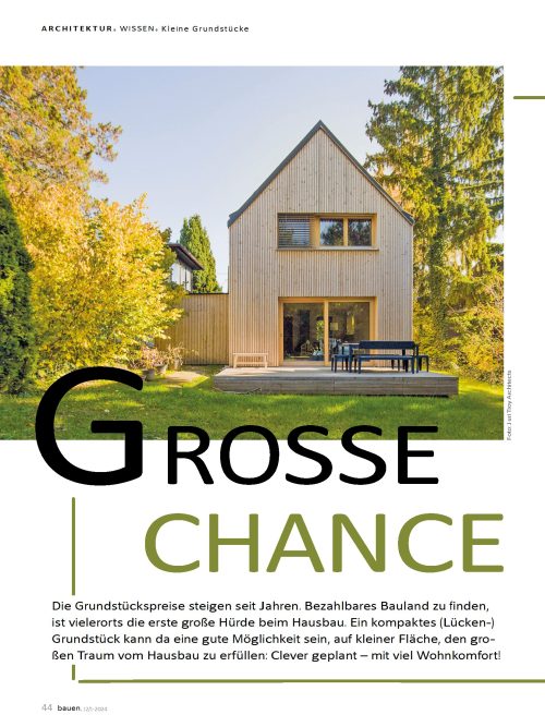Der große Traum vom kleinen Hausbau: Das Lückengrundstück